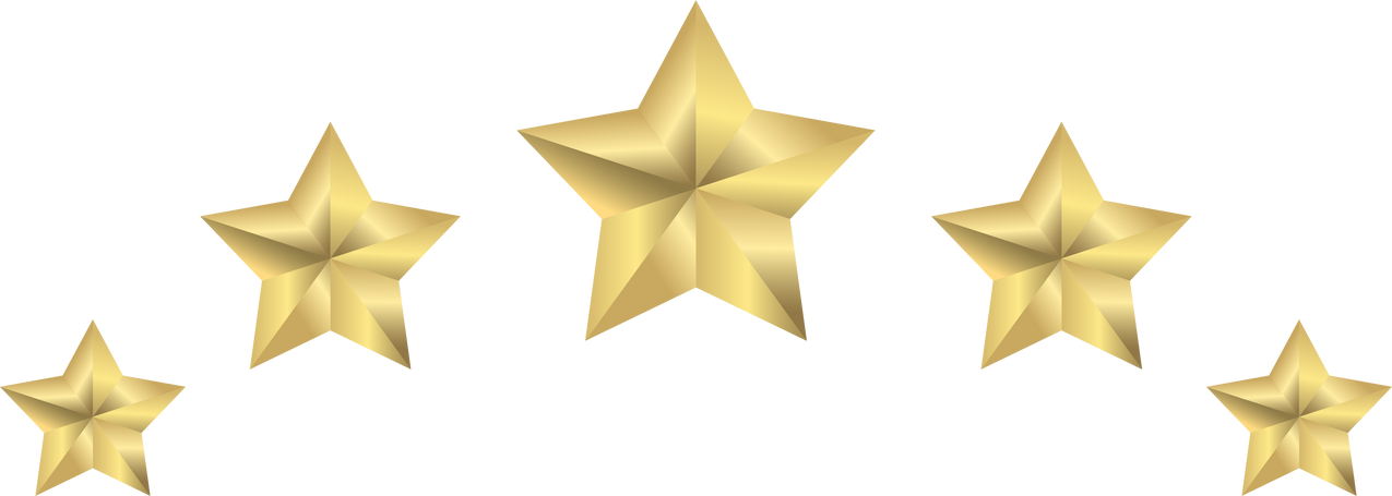 Five Stars Rating Icon